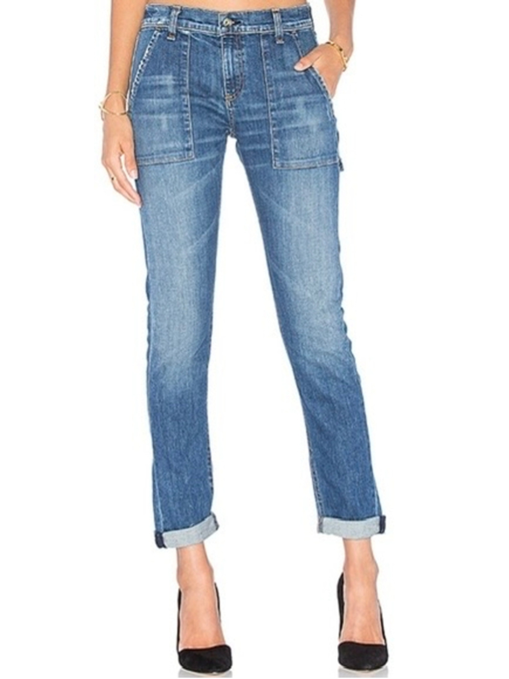Rag & Bone Dre Carpenter Low Rise Slim Fit Jean Size 25 Med Wash Streetwear